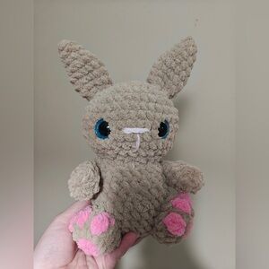 Handmade Sitting Bunny Plushie